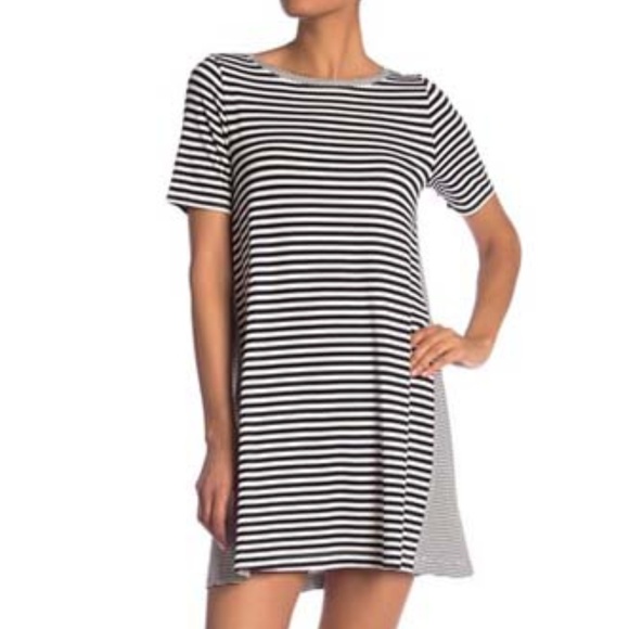 SUSINA Striped Short Sleeve Knit Dress NWT - Picture 3 of 4